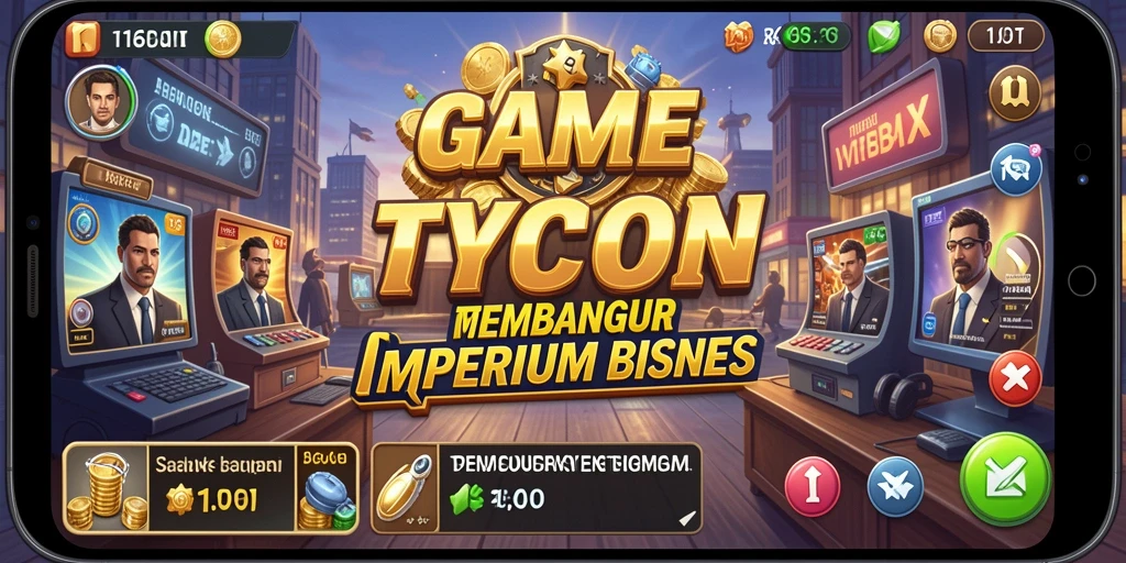 Screenshot gameplay 116X menampilkan pengelolaan bisnis yang menarik.