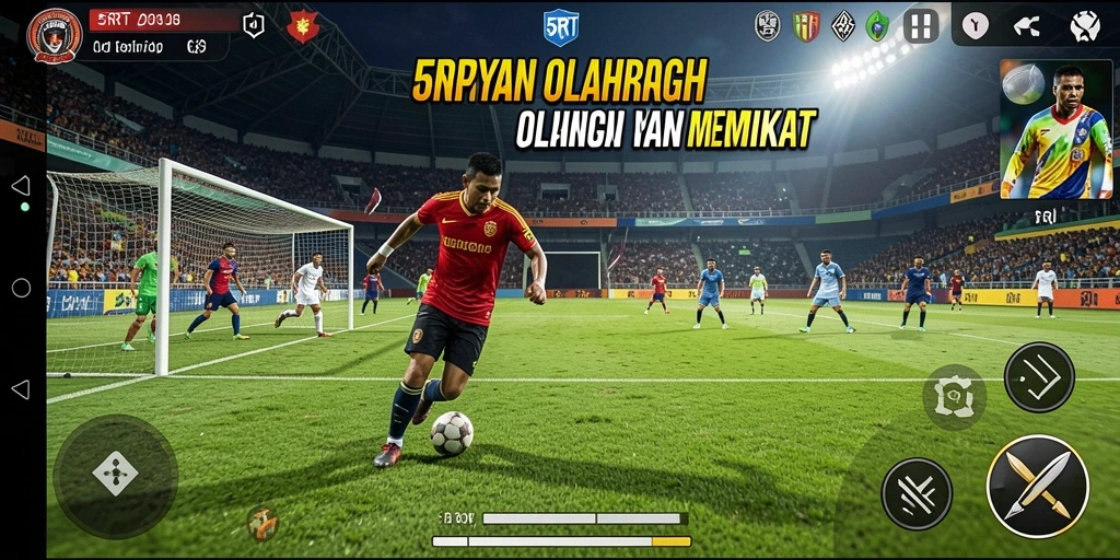 Tampilan gameplay yang seru dan realistis dalam 5RT.