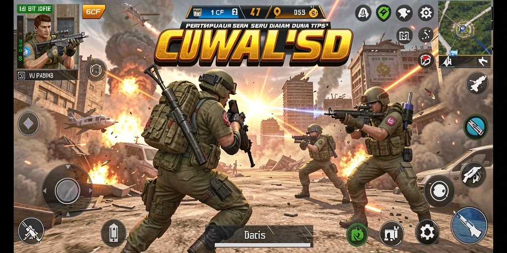 Gameplay seru 6CF dengan pertempuran TPS yang menegangkan.