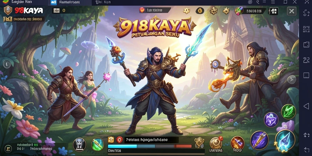 Tampilan gameplay <strong>918KAYA</strong> yang mendebarkan saat mengeksplorasi dunia petualangan.