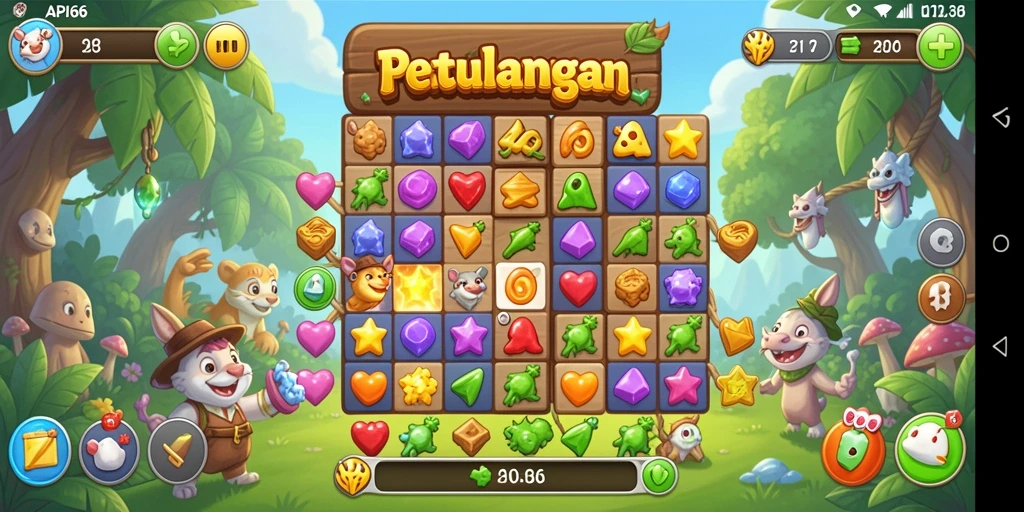 Tangkapan layar menarik dari gameplay seru API66.