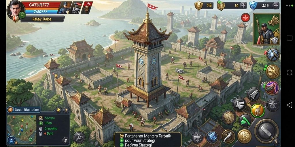 Gameplay menara pertahanan yang menarik dan penuh strategi.