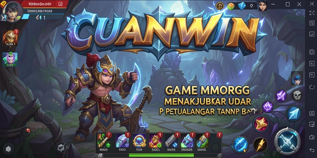 Screenshot gameplay CUANWIN menampilkan aksi seru dalam petualangan MMORPG.