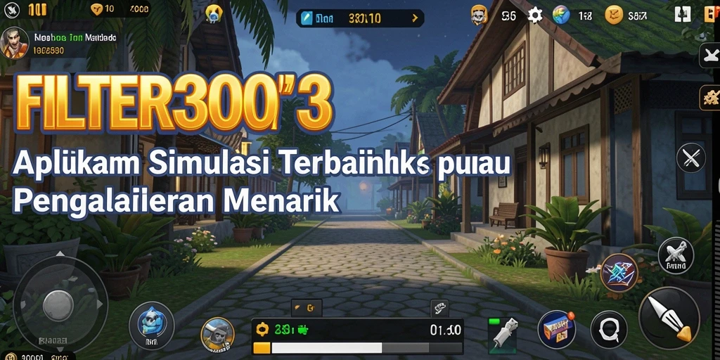 Gameplay FILTER303 menampilkan dunia simulasi yang interaktif dan realistis.
