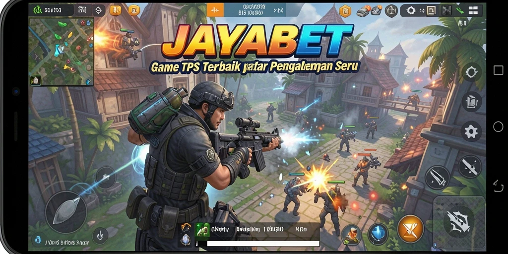 Tampilan gameplay JAYABET yang mendebarkan dalam pertempuran TPS.