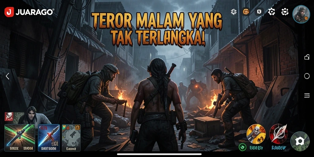 Gameplay <strong>JUARAGO</strong> yang menegangkan dan penuh kengerian.