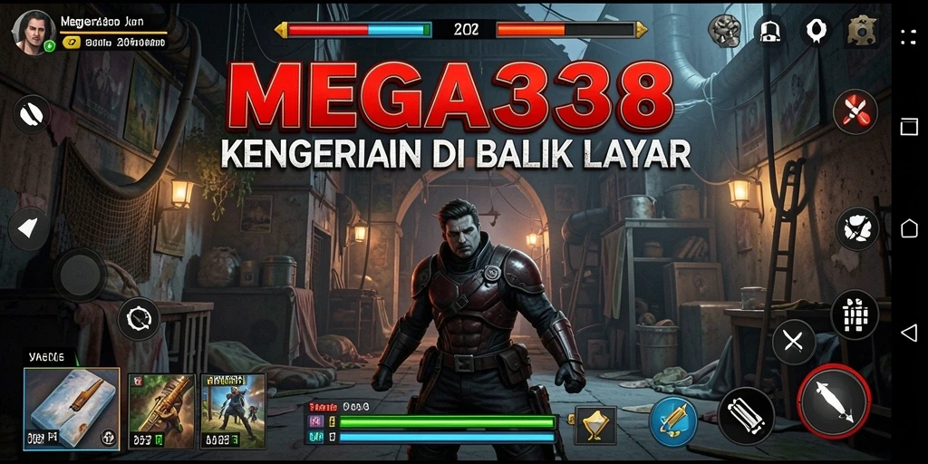 Tampilan gameplay menegangkan di dunia kegelapan MEGA338.
