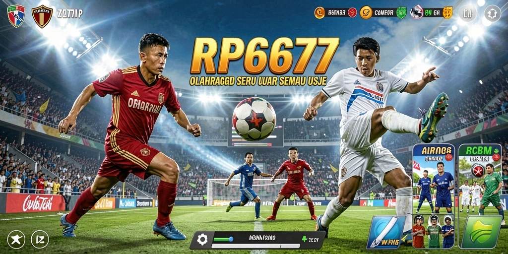 Tampilan gameplay menarik di RP6677 dengan aksi olahraga yang seru.