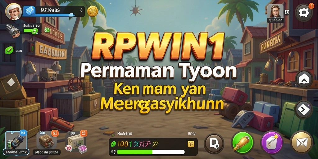 Tangkapan layar utama RPWIN1 menunjukkan suasana gameplay Tycoon yang mendebarkan.