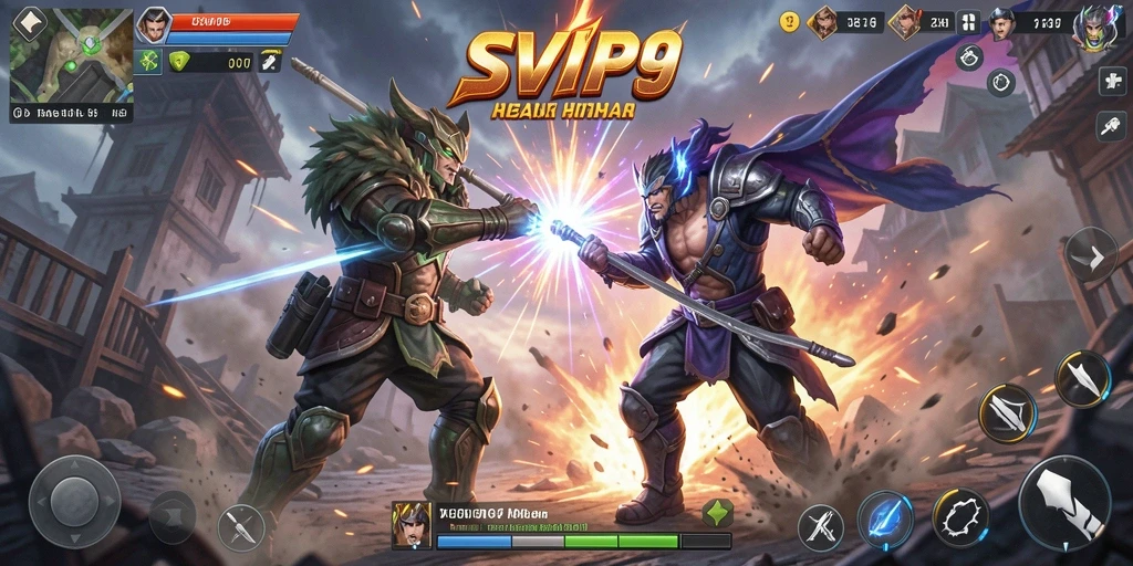 Tampilan gameplay SVIP9 yang penuh aksi dan seru.