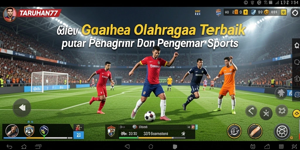 Tampilan seru dari gameplay olahraga dalam TARUHAN77.