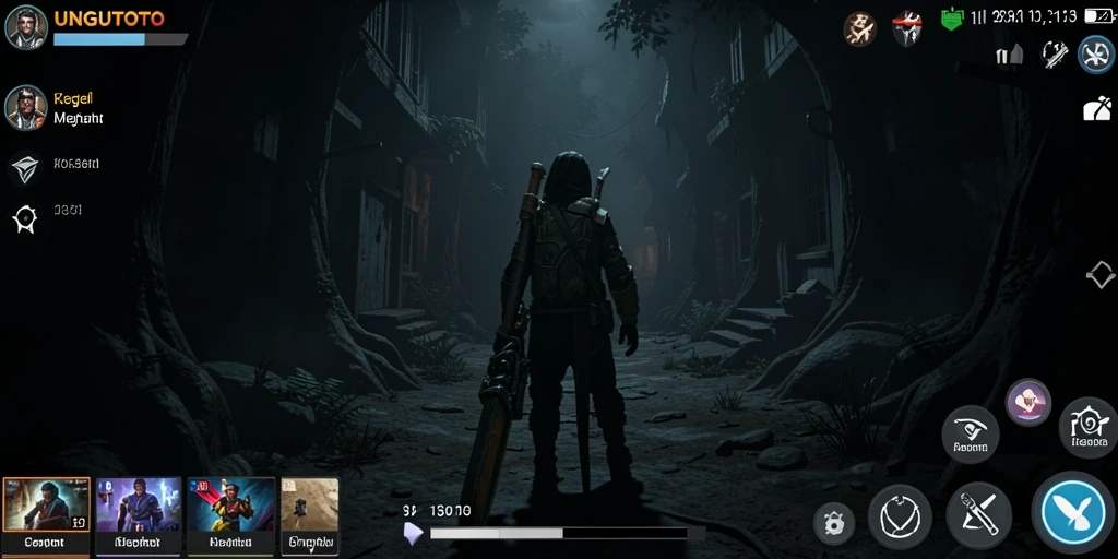 Screenshot UNGUTOTO menampilkan suasana Horror yang mencekam.