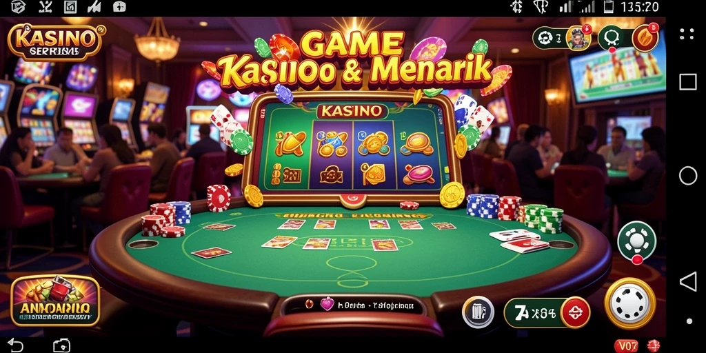 Tampilan gameplay menakjubkan di aplikasi Kasino V07.